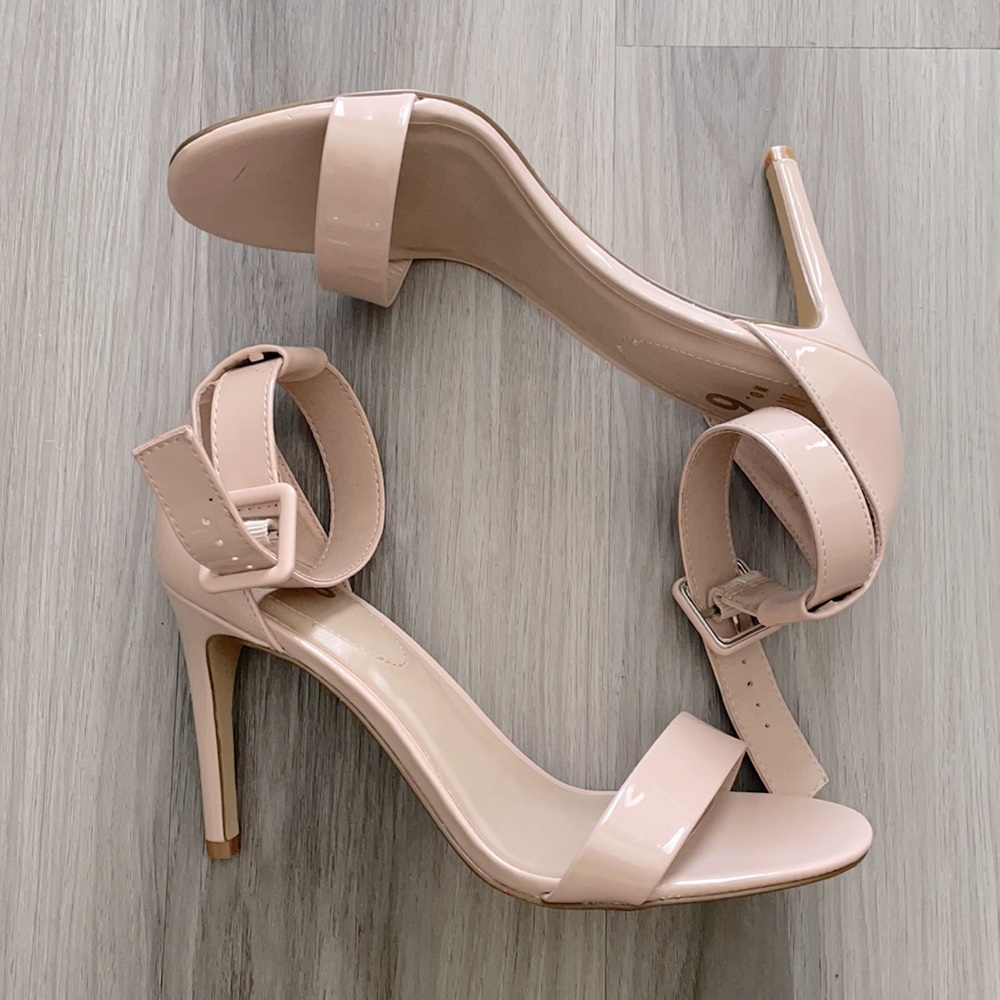 Nude Patent Leather Heels